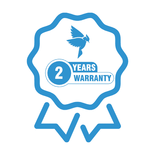 Two Years Warranty badge