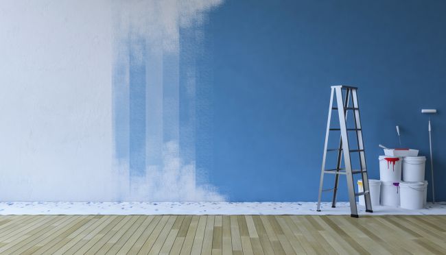 blue wall paint